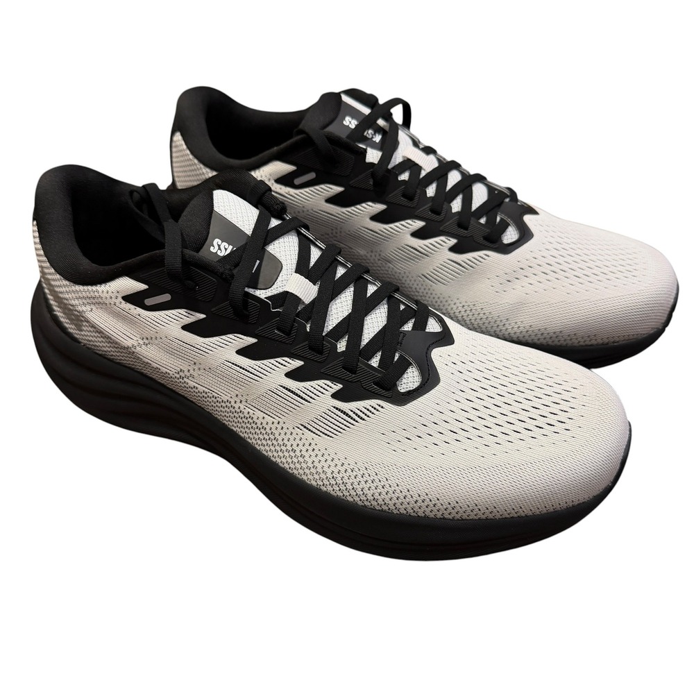 K-Swiss S-SHADX Running Athletic Shoes Men Size 12 White Grey New 04966-106-M